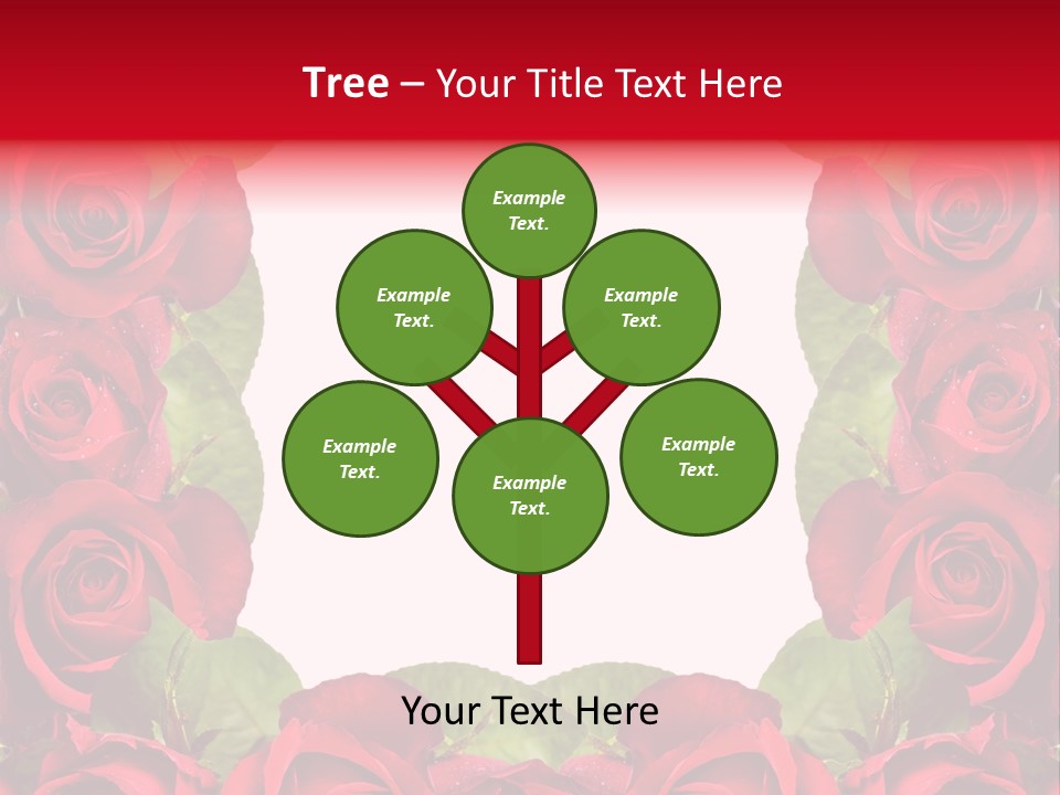 Red Roses Clipart PowerPoint Template