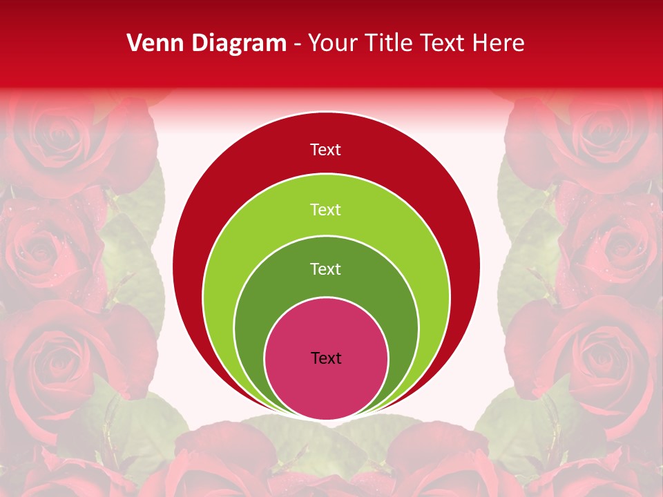 Red Roses Clipart PowerPoint Template