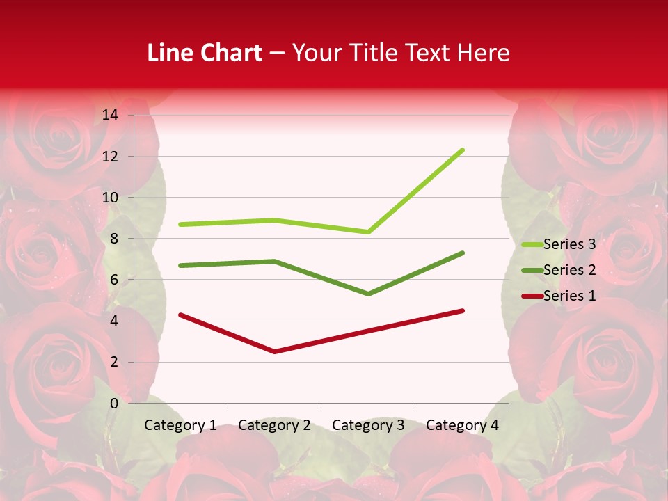 Red Roses Clipart PowerPoint Template