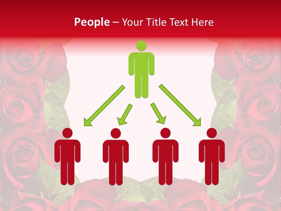 Red Roses Clipart PowerPoint Template