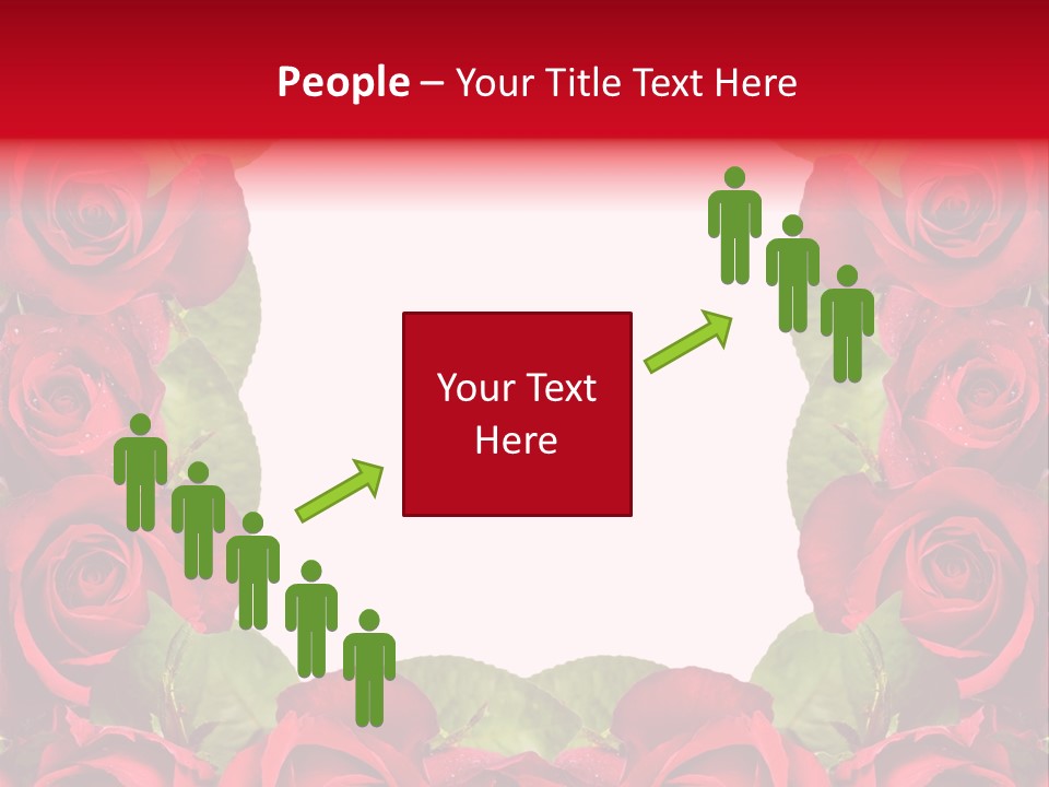 Red Roses Clipart PowerPoint Template