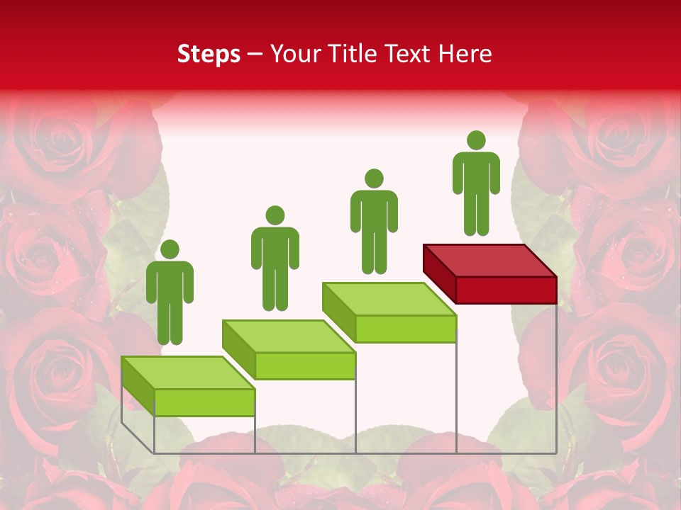 Red Roses Clipart PowerPoint Template
