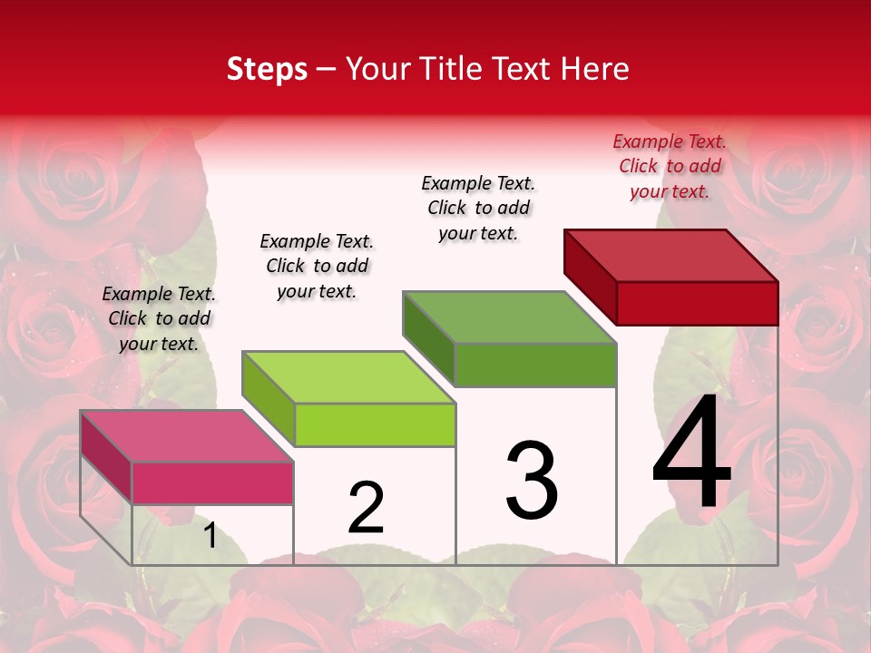Red Roses Clipart PowerPoint Template