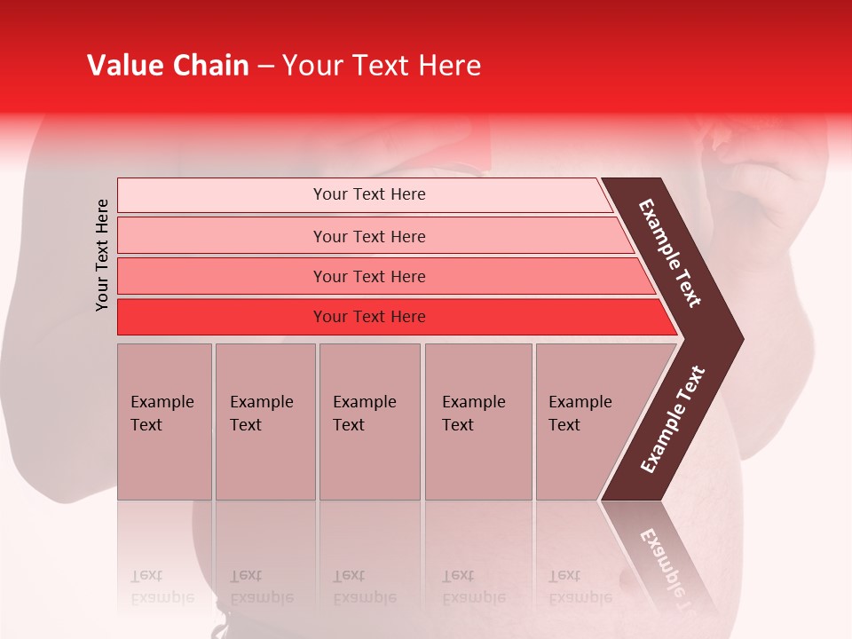 Fat Man With Hamburger PowerPoint Template