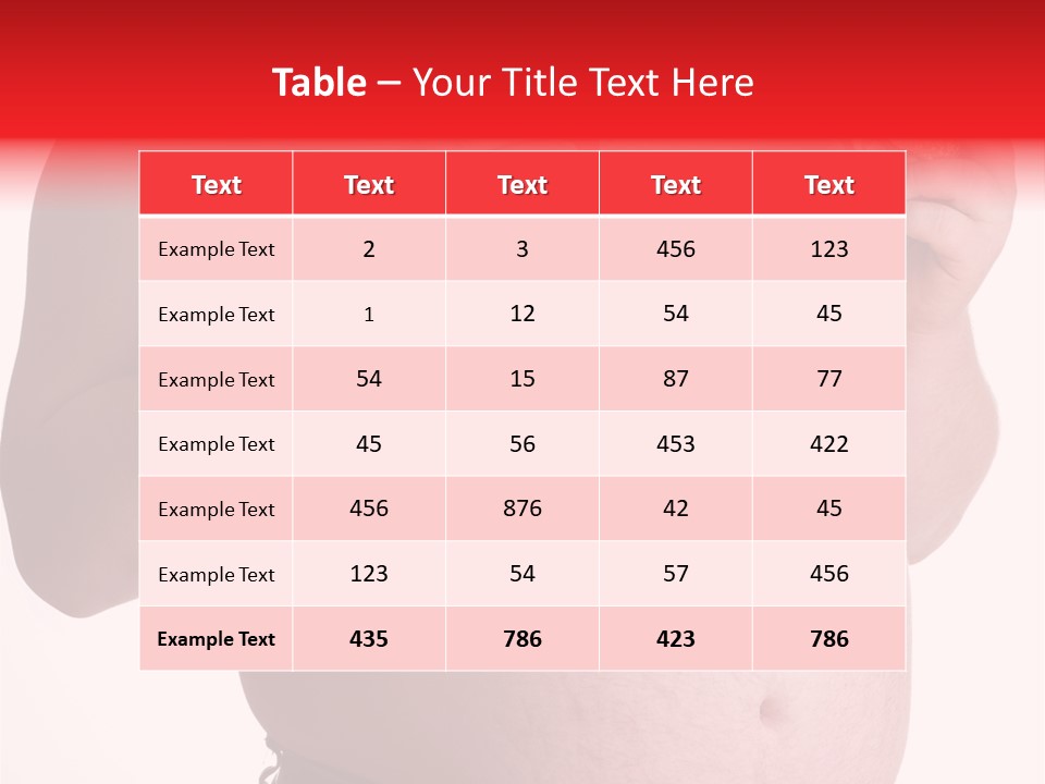 Fat Man With Hamburger PowerPoint Template