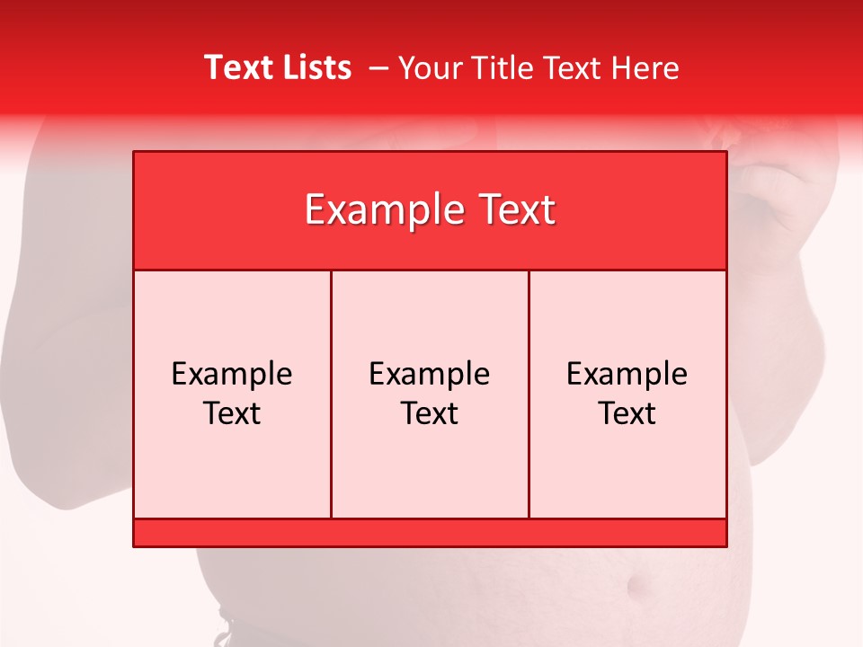 Fat Man With Hamburger PowerPoint Template