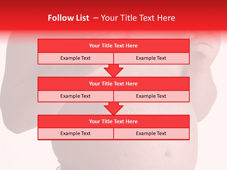 Fat Man With Hamburger PowerPoint Template