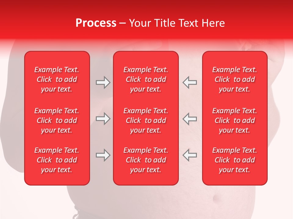 Fat Man With Hamburger PowerPoint Template