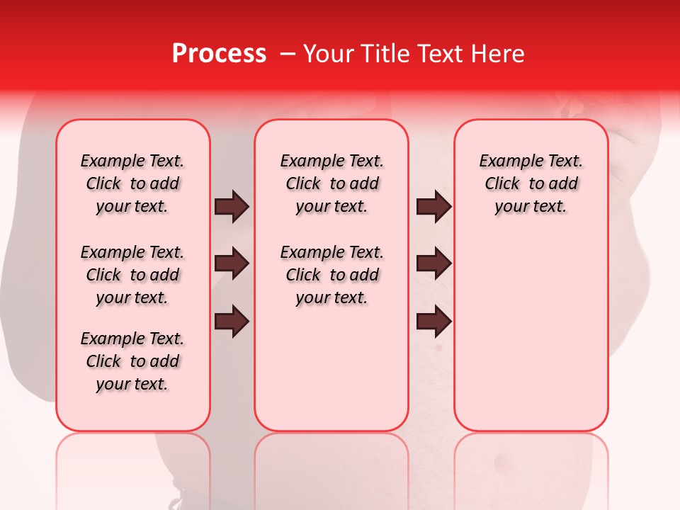 Fat Man With Hamburger PowerPoint Template