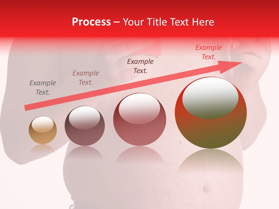 Fat Man With Hamburger PowerPoint Template
