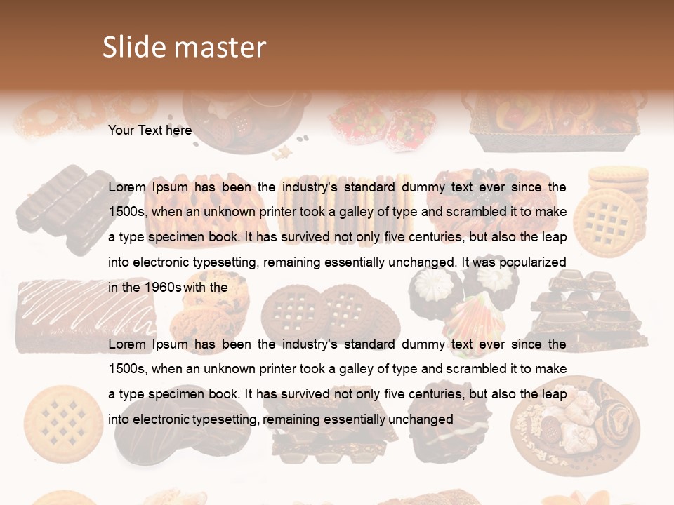 Baked Bread Donuts PowerPoint Template