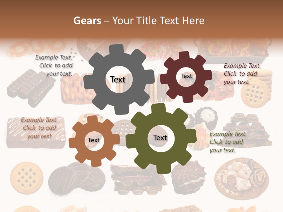 Baked Bread Donuts PowerPoint Template