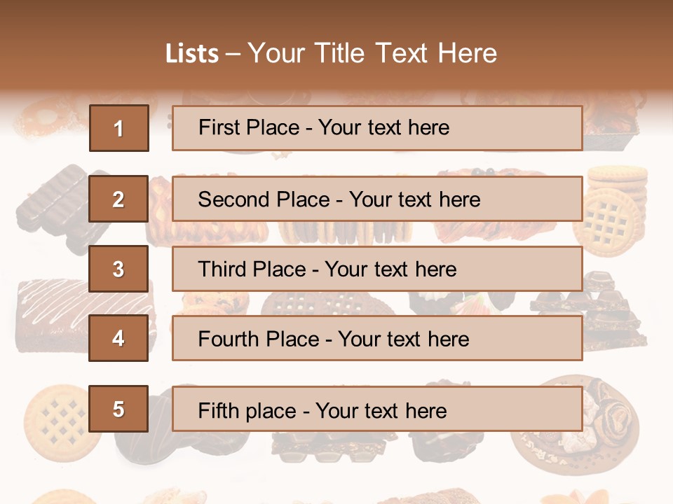 Baked Bread Donuts PowerPoint Template