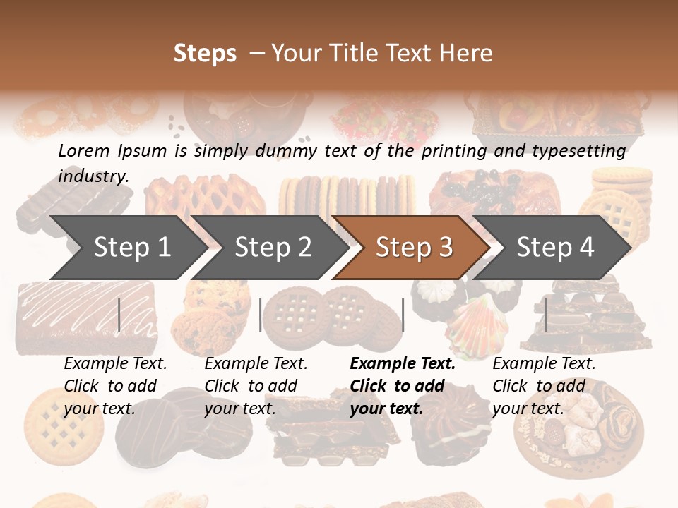 Baked Bread Donuts PowerPoint Template