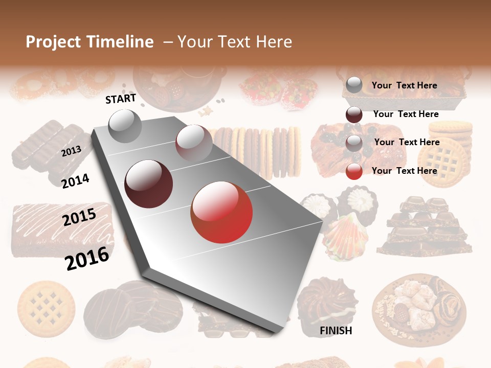 Baked Bread Donuts PowerPoint Template