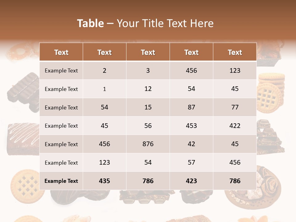 Baked Bread Donuts PowerPoint Template