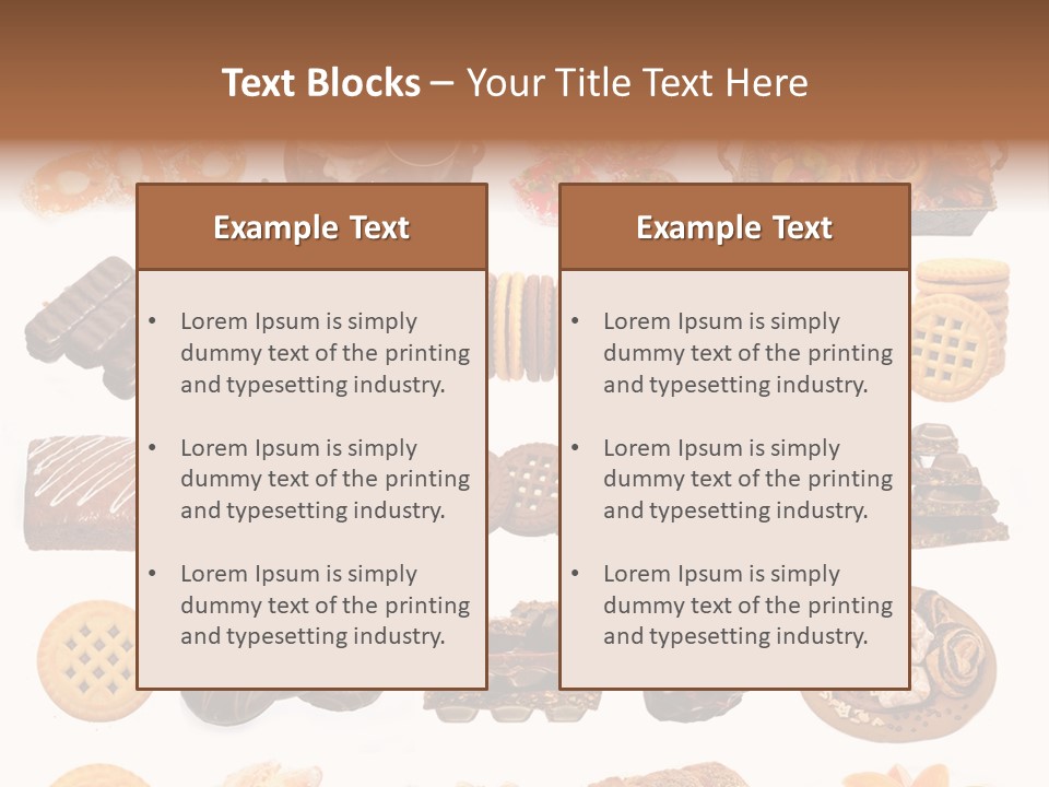 Baked Bread Donuts PowerPoint Template