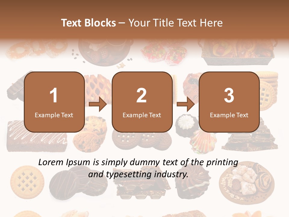 Baked Bread Donuts PowerPoint Template
