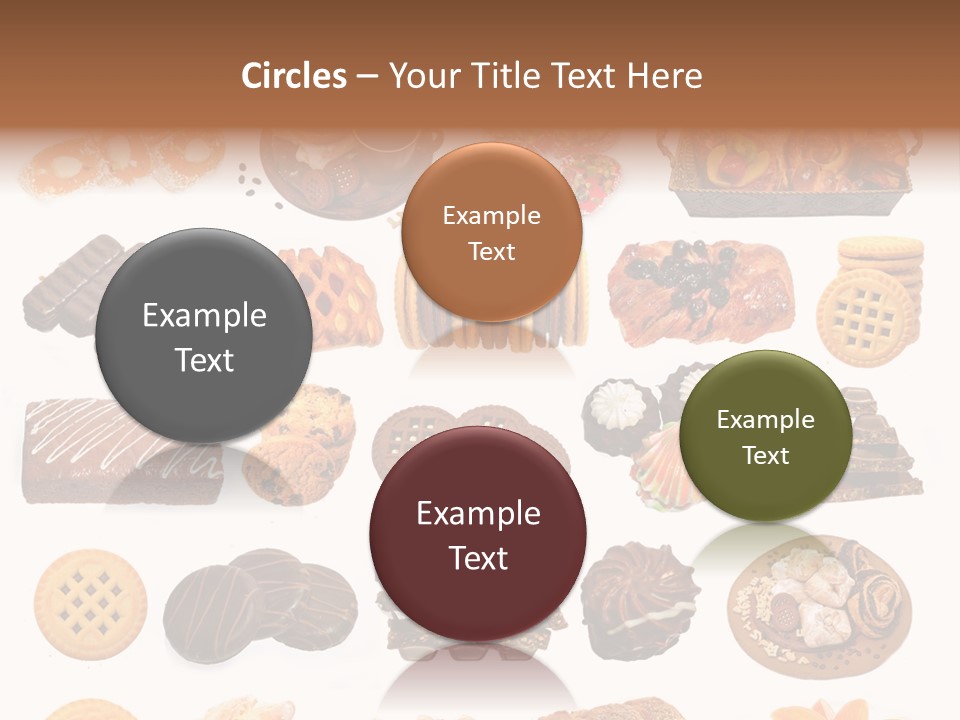 Baked Bread Donuts PowerPoint Template