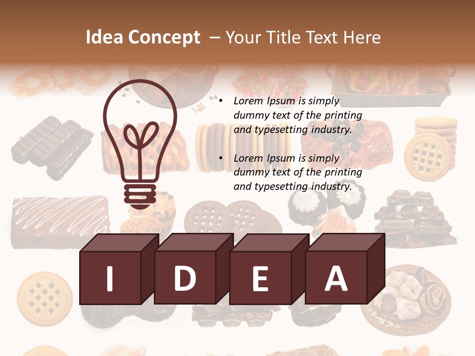 Baked Bread Donuts PowerPoint Template