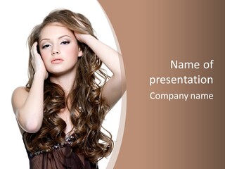 Beautiful Teenage Girls PowerPoint Template