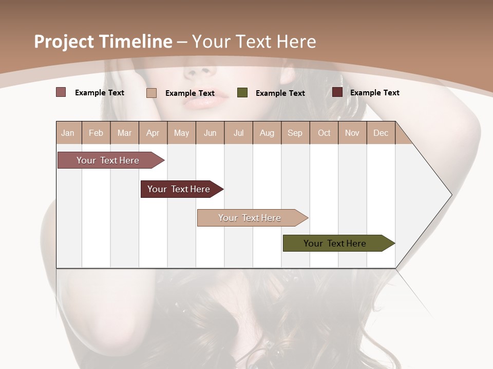 Beautiful Teenage Girls PowerPoint Template