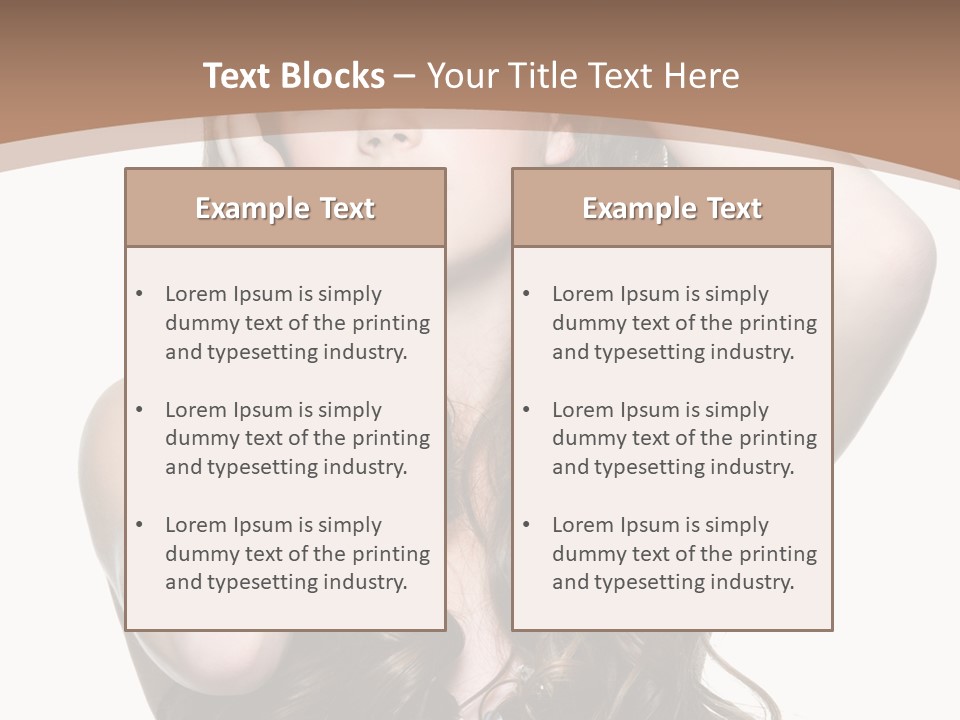 Beautiful Teenage Girls PowerPoint Template