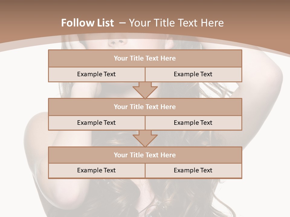 Beautiful Teenage Girls PowerPoint Template