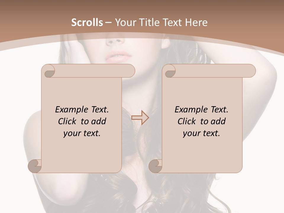 Beautiful Teenage Girls PowerPoint Template