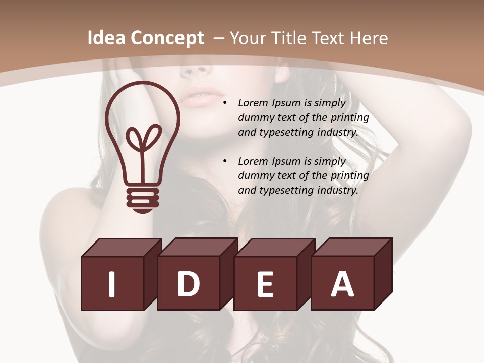 Beautiful Teenage Girls PowerPoint Template