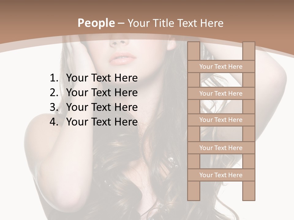 Beautiful Teenage Girls PowerPoint Template