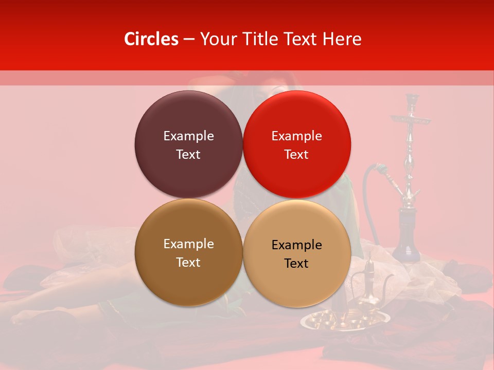 Pillow Caucasian Veil PowerPoint Template