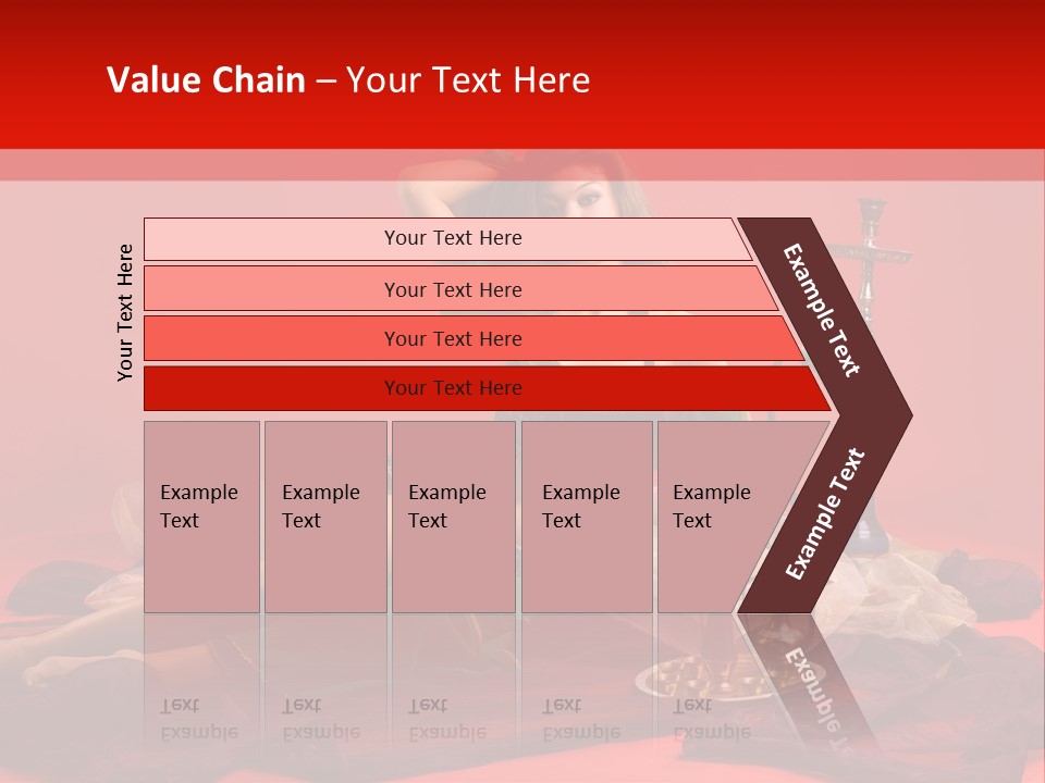 Pillow Caucasian Veil PowerPoint Template