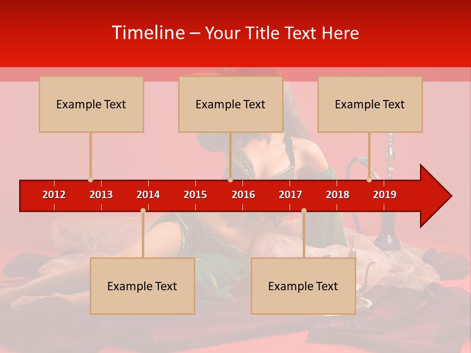 Pillow Caucasian Veil PowerPoint Template