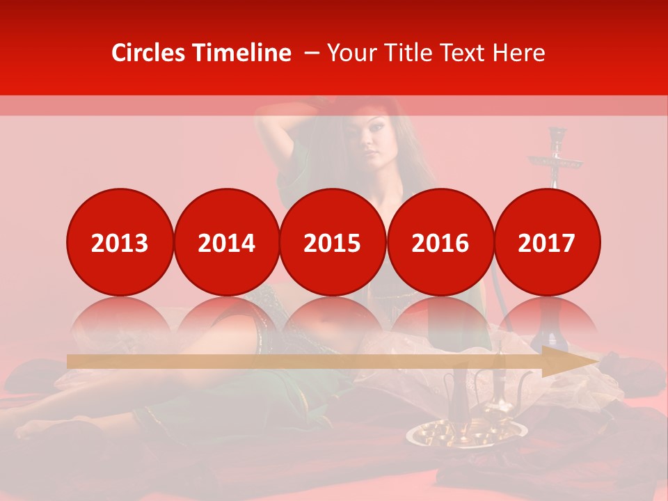 Pillow Caucasian Veil PowerPoint Template