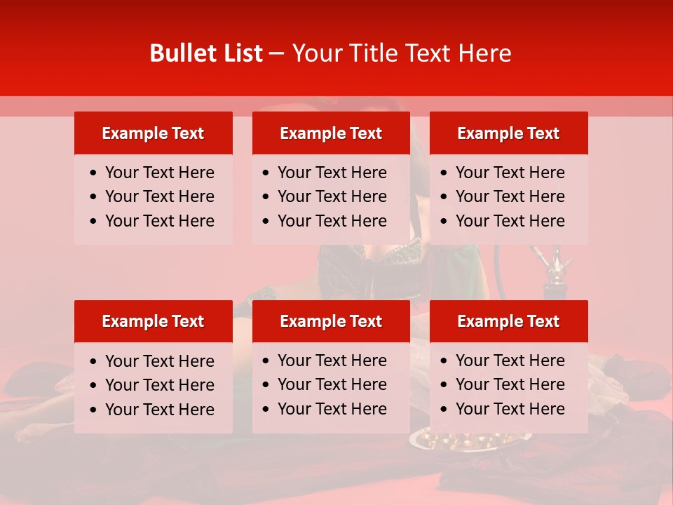 Pillow Caucasian Veil PowerPoint Template