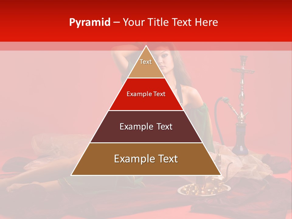 Pillow Caucasian Veil PowerPoint Template