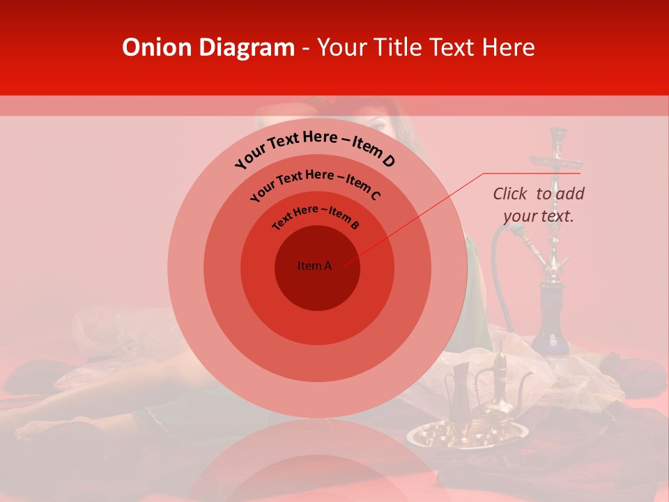 Pillow Caucasian Veil PowerPoint Template