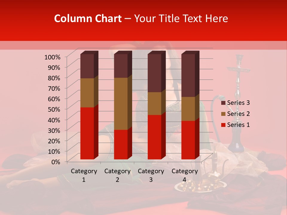 Pillow Caucasian Veil PowerPoint Template