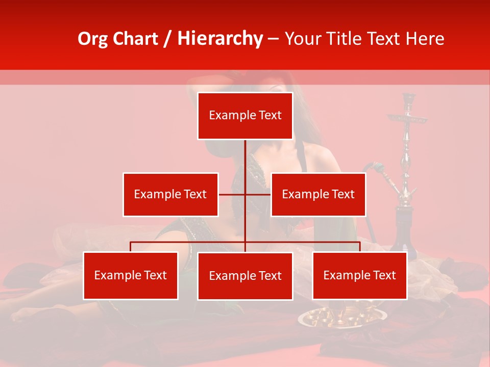 Pillow Caucasian Veil PowerPoint Template