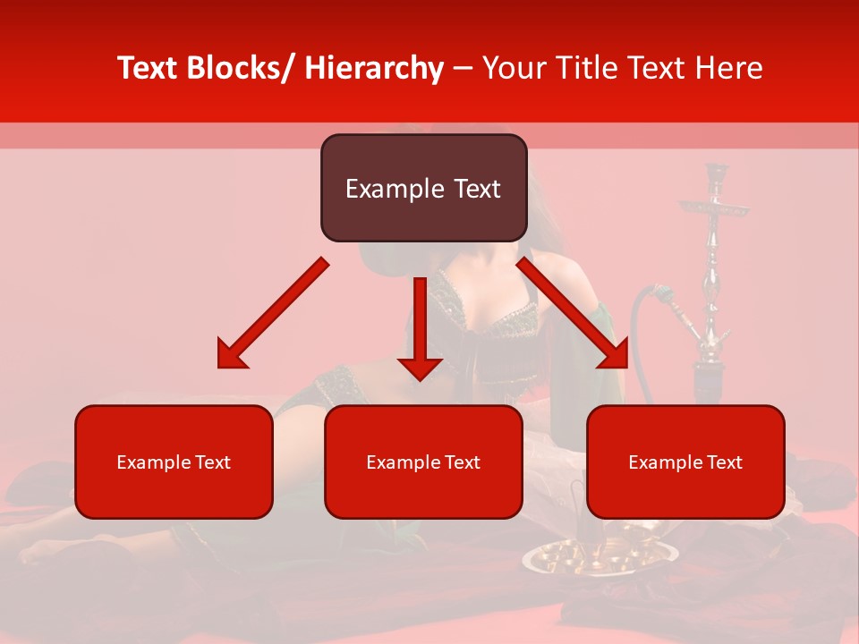 Pillow Caucasian Veil PowerPoint Template