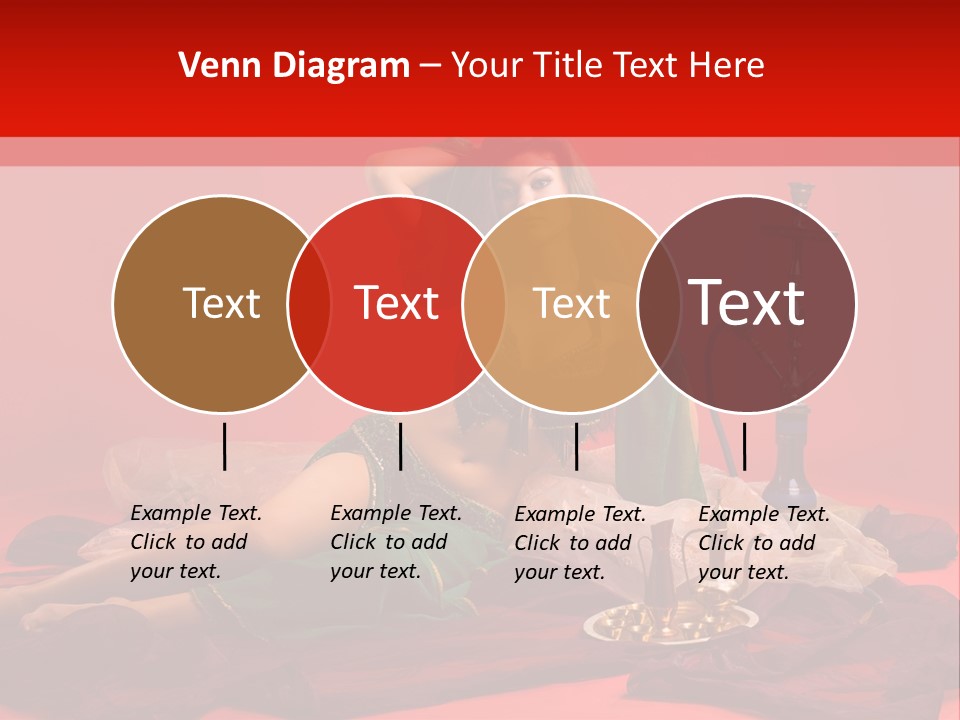 Pillow Caucasian Veil PowerPoint Template