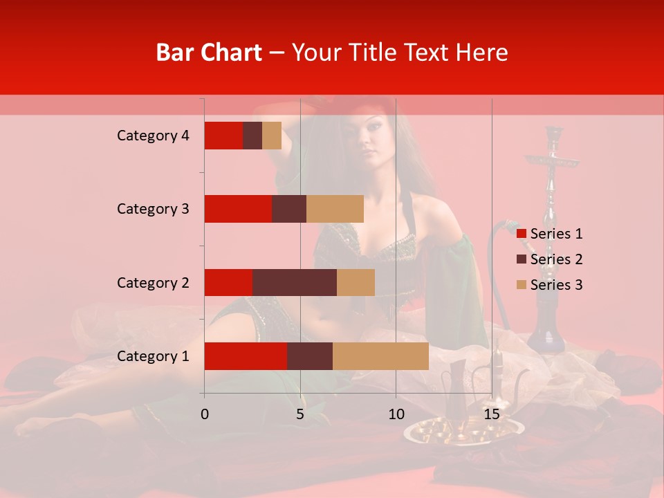 Pillow Caucasian Veil PowerPoint Template