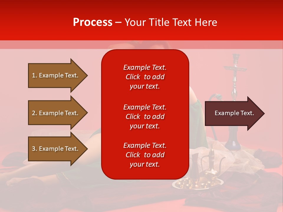 Pillow Caucasian Veil PowerPoint Template
