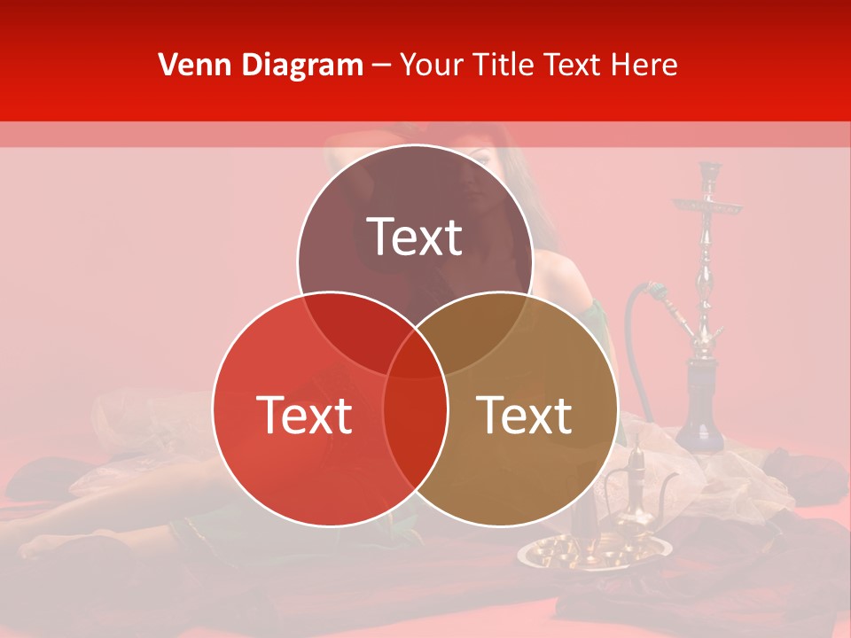 Pillow Caucasian Veil PowerPoint Template