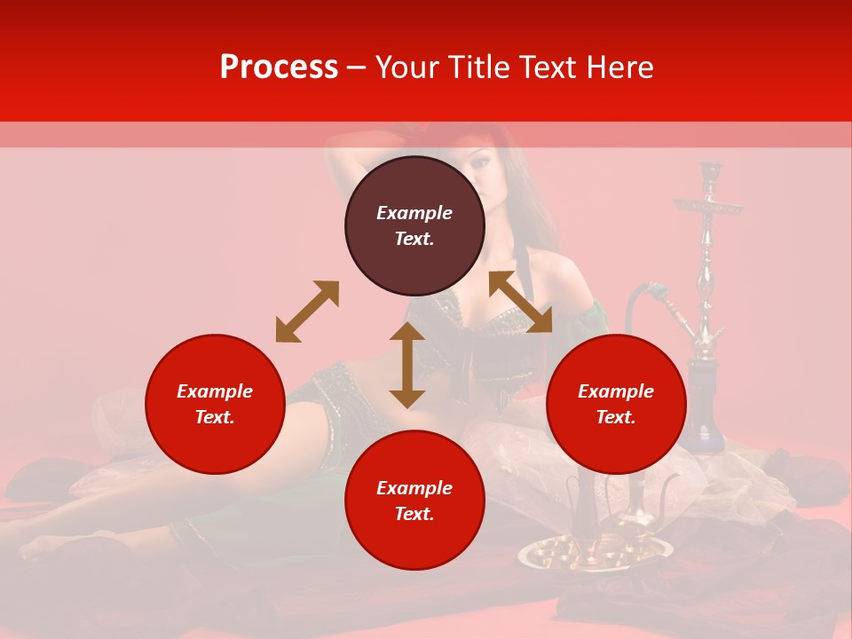 Pillow Caucasian Veil PowerPoint Template