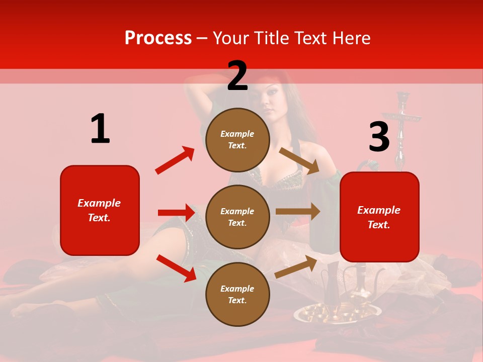 Pillow Caucasian Veil PowerPoint Template