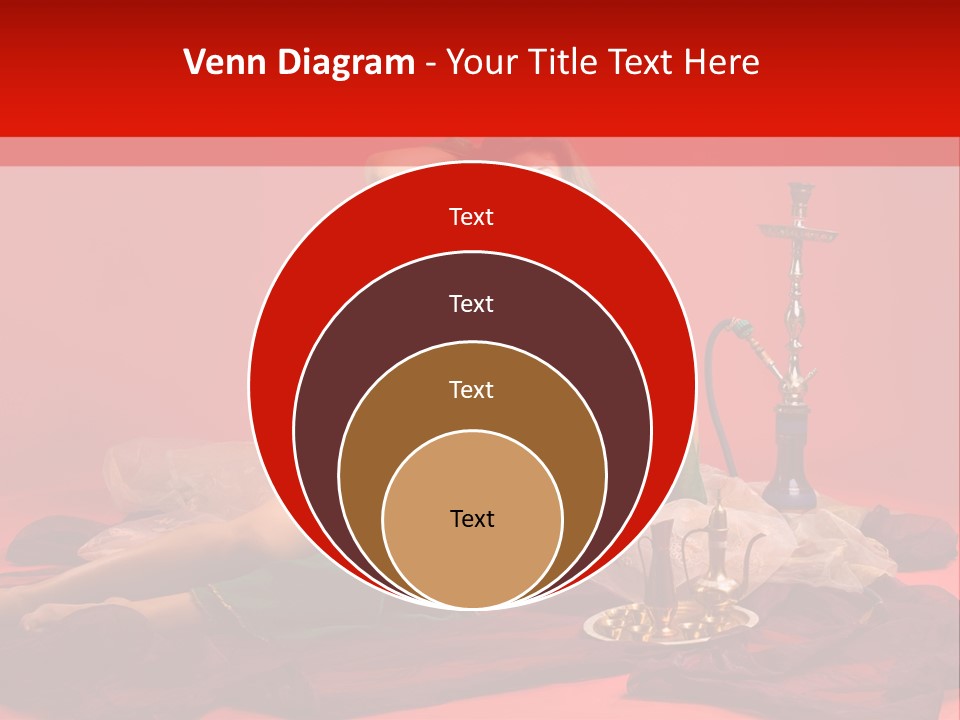 Pillow Caucasian Veil PowerPoint Template