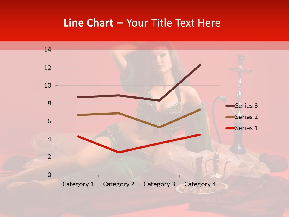 Pillow Caucasian Veil PowerPoint Template