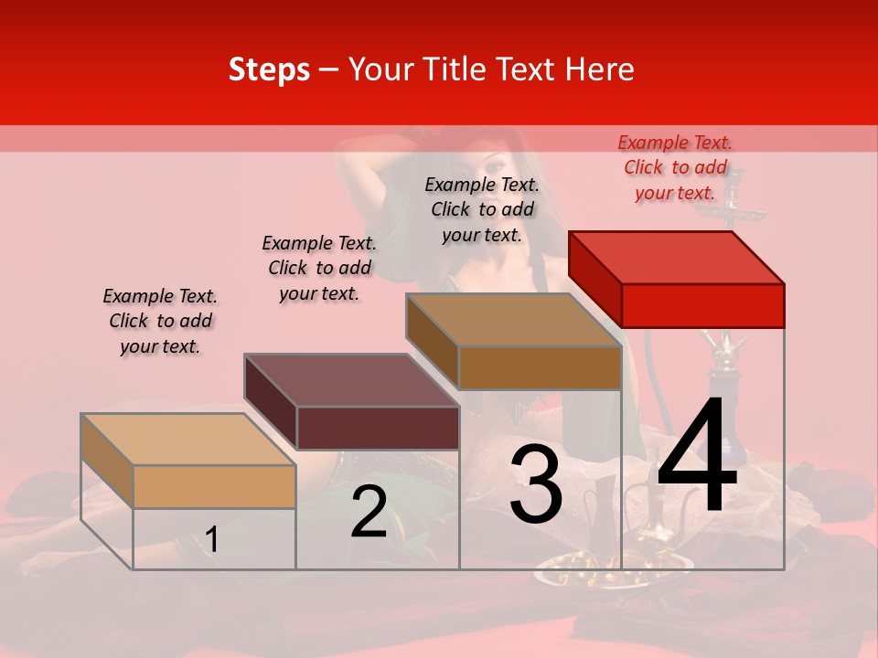 Pillow Caucasian Veil PowerPoint Template